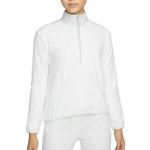 Nike Women's White Therma-FIT Victory Long-Sleeve 1/2-Zip Golf Top Size XL
